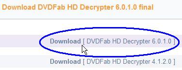 DVDFab HD Decrypter v6.0.1.0 のダウンロード