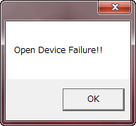 Open Device Failure!!
