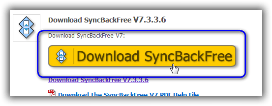 SyncBack Free のダウンロード