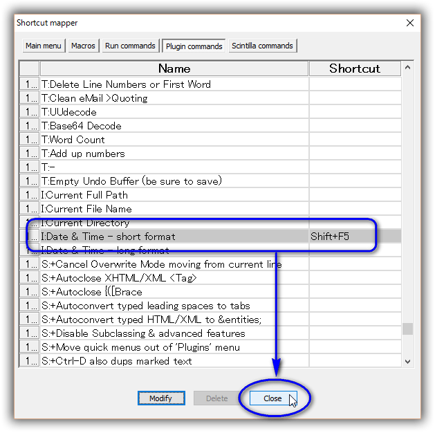Notepad++で日付の挿入が出来るようにする方法